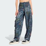 adidas Kadın adidas Originals Yaprak Kamuflaj Desenli Saten Kargo Pantolon Lifestyle KE3741
