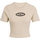 Adidas Kadın Bej T-Shirt Cut Out Rıb Tee KC8803 - XL