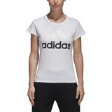 adidas Kadın Beyaz Pamuklu Tişört S97214 Ess Linear Slim Tee L