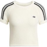 Adidas Kadın Beyaz T-Shirt Crochet Tee KE0200 - XS