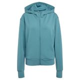 adidas Kadın D4t Workout Full Zip Hooded Sweatshirt Kapüşonlu Kazak, Ön Camgöbeği, XXS