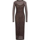 Adidas Kadın Elbise Snake Prınt Maxı Dress KX1892 - XS - Kahverengi