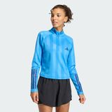 adidas Kadın Hyperglam 3-Stripes Kabartmalı 1/4 Fermuarlı Eşofman Üstü Training KB0179
