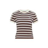 adidas Kadın Mavi T-shirt STRIPED TEE KY8115