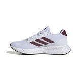 adidas Kadın RUNFALCON 5 W Yürüyüş Ayakkabısı, FTWWHT/MAROON/CBLACK, 37 1/3 EU
