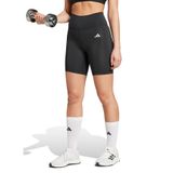 adidas Kadın Siyah Kısa Tayt, Optime Essentials Stash Pocket 7 İnç, L Beden