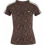 Adidas Kadın T-Shirt Snake Prınt Calı Tee KX1889 - M - Kahverengi