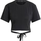 adidas Kadın T-Shirt Yga Tee IS6713 - M - Siyah