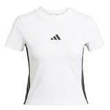 adidas Kadın W 3S SJ BABY T T-Shirt WHITE/BLACK M