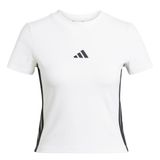 adidas Kadın W 3S SJ BABY T T-Shirt WHITE/BLACK S