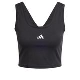 adidas Kadın W SL SJ TK Tişört (Kolsuz) WHITE/BLACK XS