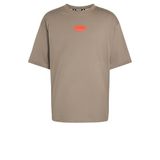 adidas Kahverengi Bisiklet Yaka Baskılı T-Shirt, M, 5003342052, Kahve, Erkek