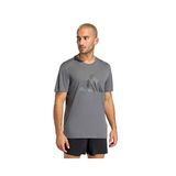 Adidas KC4275 Gri Run Ess Bl T M Erkek Koşu Tişörtü
