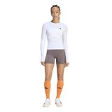 Adidas KD2211 PL ESS C LS Beyaz Bisiklet Yaka Dar Kadın T-Shirt