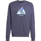 Adidas KE2318 Hiking Terrex Snow Graphic Crew Unisex Sweatshirt