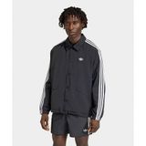 Adidas KE3598-001 Siyah 3-Stripes Coach Erkek Ceket