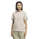 Adidas KE3704 XPL W CAMP T Ekru Bisiklet Yaka Baskılı Kadın T-Shirt