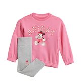 adidas Kız Çocuk I DY MI JOG Eşofman Takımı PNKFUS/MULTCO/PURRUB 6-9M