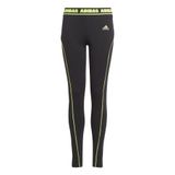 adidas Kız Çocuk Jg D Tight Tayt, Black/Luclem, 13-14 Yaş