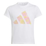 adidas Kız Çocuk JG FLWR T T-Shirt WHITE/MULTCO 910A