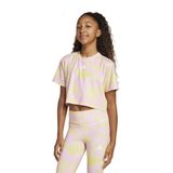 adidas Kız Çocuk JG TR-ES FL TE T-Shirt POWYEL/CLPINK/PURSUL/LTPINK 13-14 Yaş