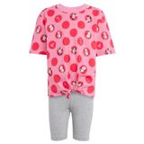 adidas Kız Çocuk LG DY MI T SET Eşofman Takımı PNKFUS/MULTCO 7-8A
