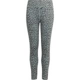 adidas Kız Çocuk Spor Tayt, Leopar Desen, Yeşil, 7-8 Yaş