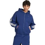 Adidas KW2392 M Ak 3s Fz Mavi Erkek Zip Ceket - XL