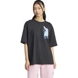 adidas Lens Kadın Siyah T-Shirt JJ4063 Nefes Alabilir Kumaş ile Şık Tasarım - XS