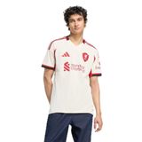 adidas Liverpool FC 25-26 Deplasman Erkek Beyaz Futbol Forması, L Beden L