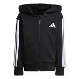 adidas LK 3S FL FZ HD Unisex Kapüşonlu Eşofman Üstü, 4-5A