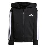 adidas LK 3S FL FZ HD Unisex Kapüşonlu Eşofman Üstü, 7-8A