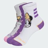 adidas LK DY MI 3PP Kız Çocuk Çorap, white/active purple/light grey heather, M
