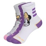 adidas LK DY MI 3PP Kız Çocuk Çorap, white/active purple/light grey heather, S