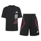 Adidas LK MARVEL SM TSET Çocuk Günlük Eşofman Takımı KG6139 Siyah