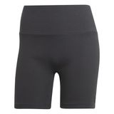 Adidas Lounge Ribbed High Waist Bike Siyah Kadın Şort