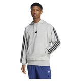 adidas M 3S FT HD Erkek HOODED SWEAT, medium grey heather/black, M
