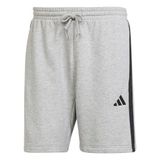 adidas M 3S FT SHO Erkek Şort, medium grey heather/black, XL