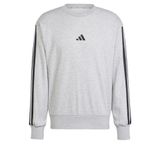 adidas M 3S FT SWT Erkek SWEATSHIRT (LONG SLEEVE), medium grey heather/black, L