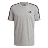 Adidas M 3S SJ T Mgreyh-Black Gri Erkek T-shirt