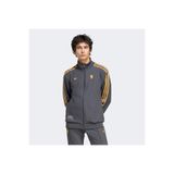 adidas Manchester United Terrace Icons Erkek Koyu Gri Fermuarlı Sweatshirt