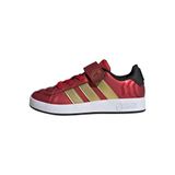 adidas Marvel Avengers Grand Court Kids üniseks çocuk ayakkabısı, Better Scarlet Mat Altın Çekirdek Siyah, 33.5 EU