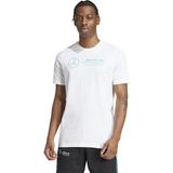 adidas Mercedes Dna Erkek Beyaz Günlük Stil T-Shirt JV5456 - XL