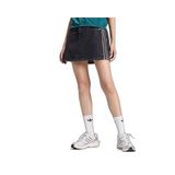 Adidas MID RISE DENIM SKIRT Kadın Günlük Etek KQ6485 Siyah