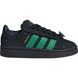 Adidas Minecraft Campus 00S Comfort Closure Elastic Lace IH1734 Siyah Çocuk Spor Ayakkabı