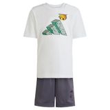 adidas Minecraft Training Çocuk Beyaz Eşofman Takımı (JZ3533)
