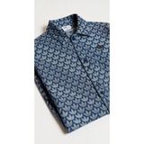 Adidas Monogram Erkek Mavi Gömlek 2XL Modern Kesim Şık Stil ile Rahat Kullanım
