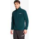 Adidas Multi Essentials 1-2 Zip Fleece Erkek Yeşil Yürüyüş Polar.- - XL