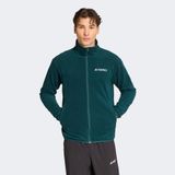 adidas Multi Essentials Full Zip Fleece Erkek Yeşil Yürüyüş Polar