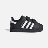 Adidas Originals Bebek Spor Ayakkabı Superstar II CF Velcro Closure Siyah Çocuklar İçin Konforlu Tasarım